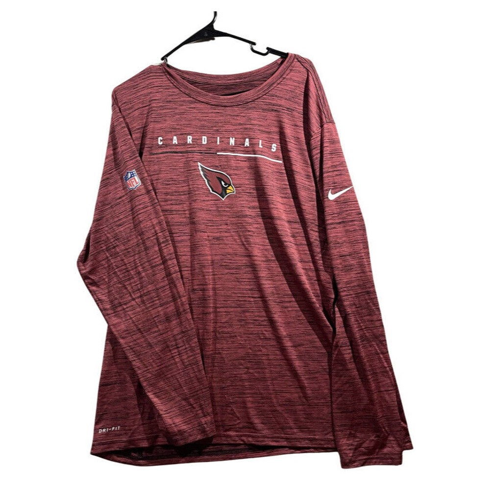 Nike Dri-Fit Shirt 2XL XXL Red NFL Arizona Cardinals On Field Apparel Shirt